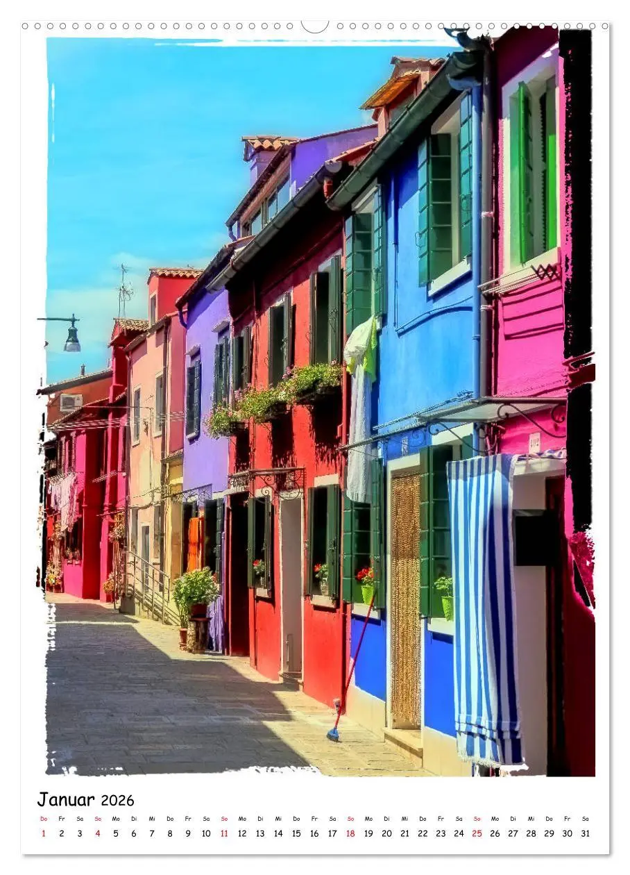 Bild: 9783516401219 | Einblicke in Burano (hochwertiger Premium Wandkalender 2026 DIN A2...