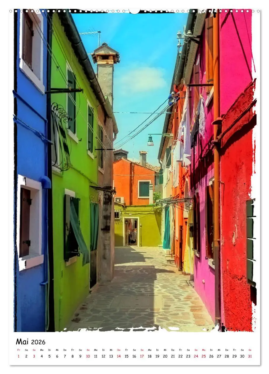 Bild: 9783516401219 | Einblicke in Burano (hochwertiger Premium Wandkalender 2026 DIN A2...