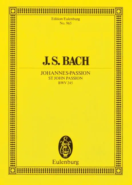 Cover: 9783795761219 | Johannes Passion/St John Passion | Johann Sebastian Bach | Taschenbuch