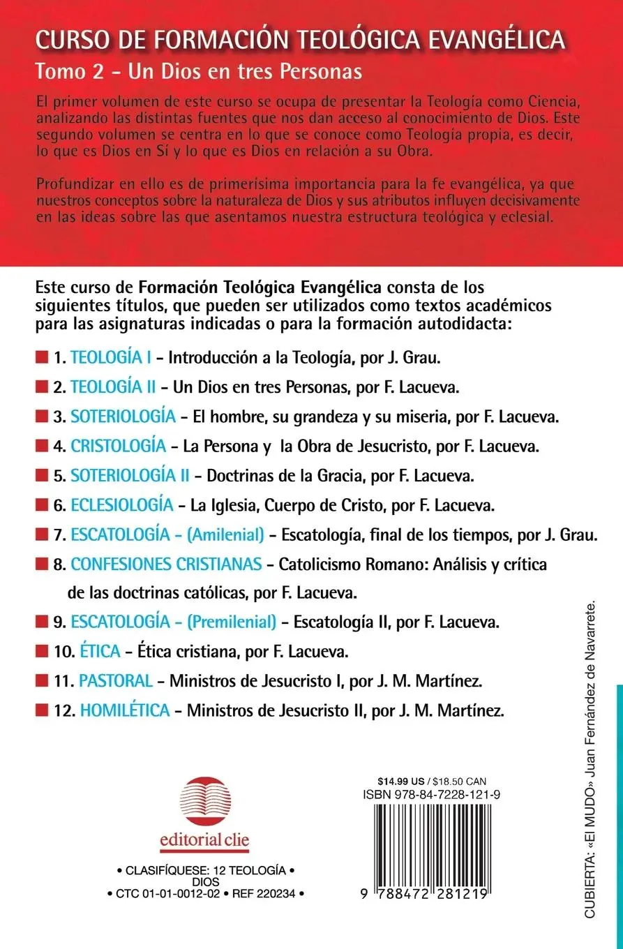 Rückseite: 9788472281219 | Cft 02 - Un Dios En Tres Personas | Zondervan Publishing (u. a.)