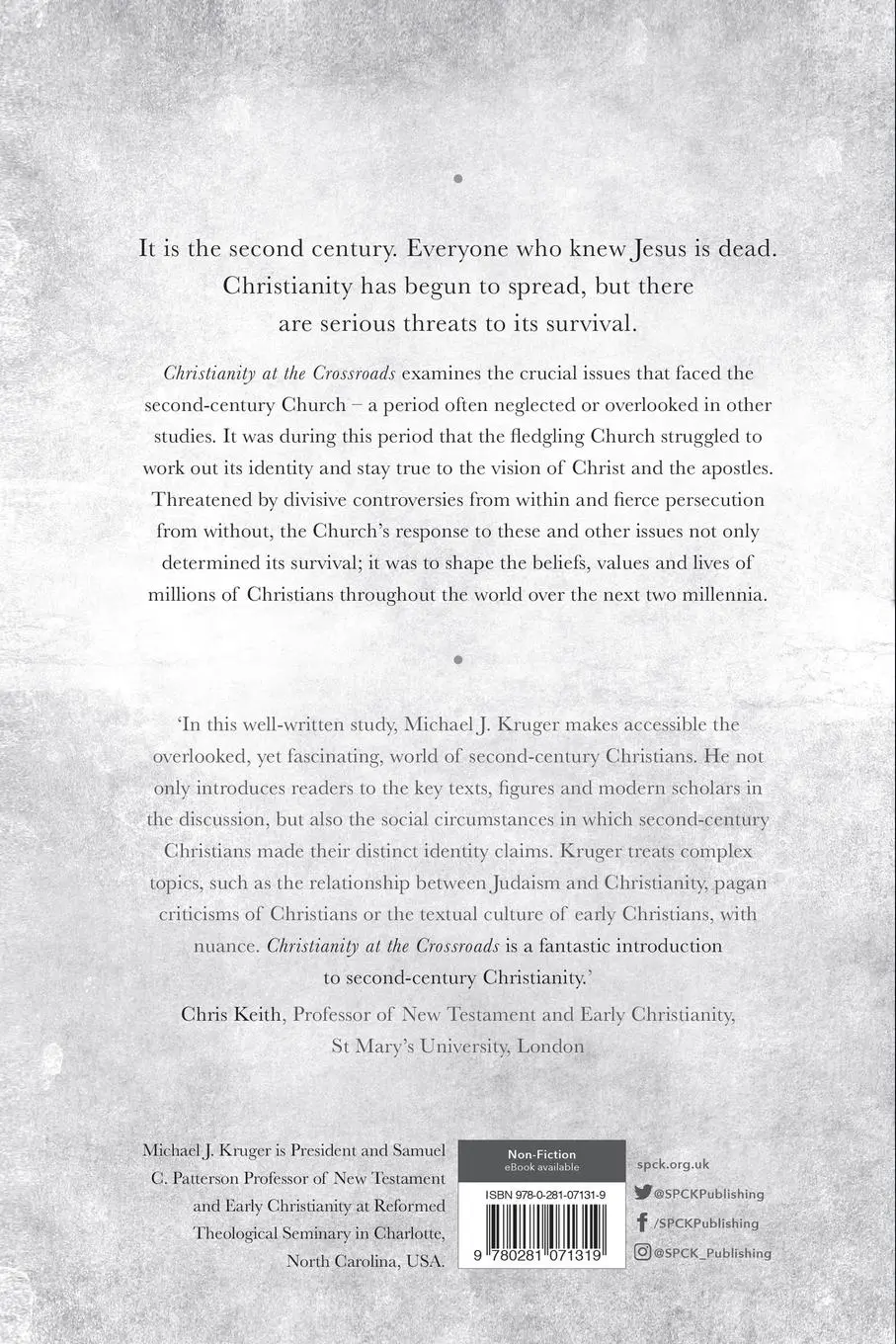 Rückseite: 9780281071319 | Christianity at the Crossroads | Michael J Kruger | Taschenbuch | 2017
