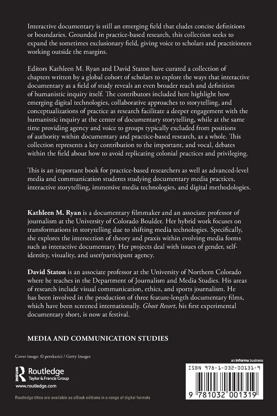 Rückseite: 9781032001319 | Interactive Documentary | Decolonizing Practice-Based Research | Buch