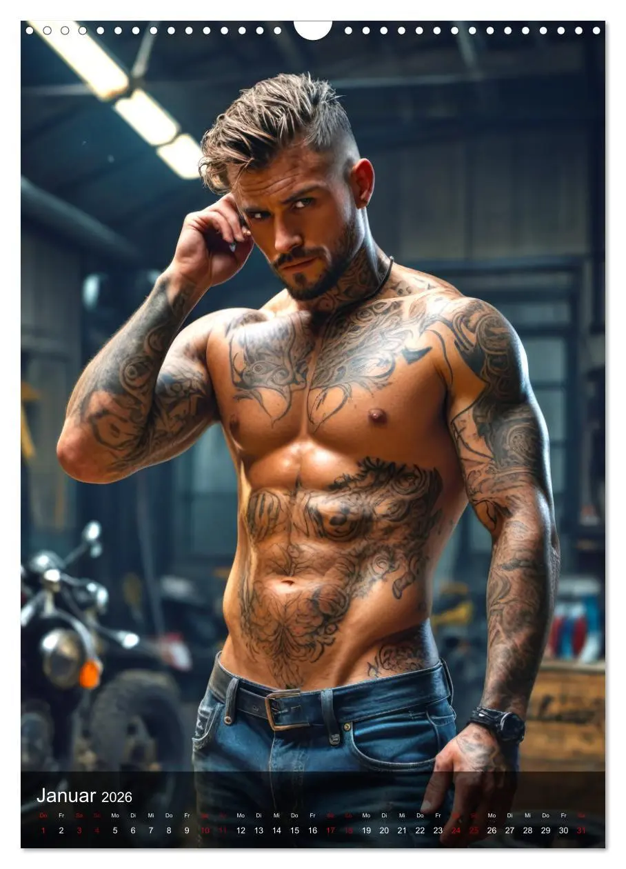 Bild: 9783457301319 | Tattoo Kings (Wandkalender 2026 DIN A3 hoch), CALVENDO Monatskalender