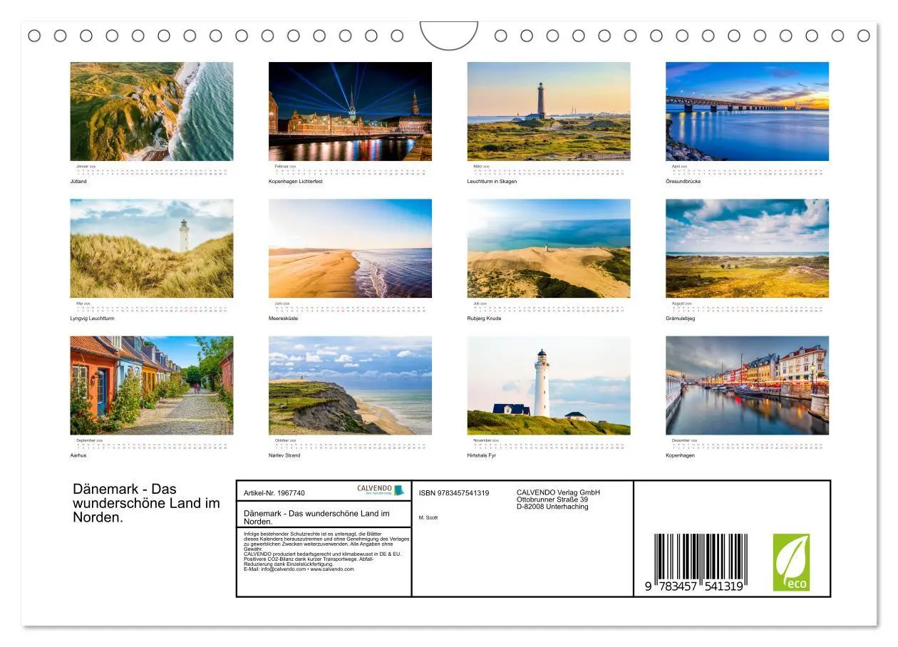 Bild: 9783457541319 | Dänemark - Das wunderschöne Land im Norden. (Wandkalender 2026 DIN...