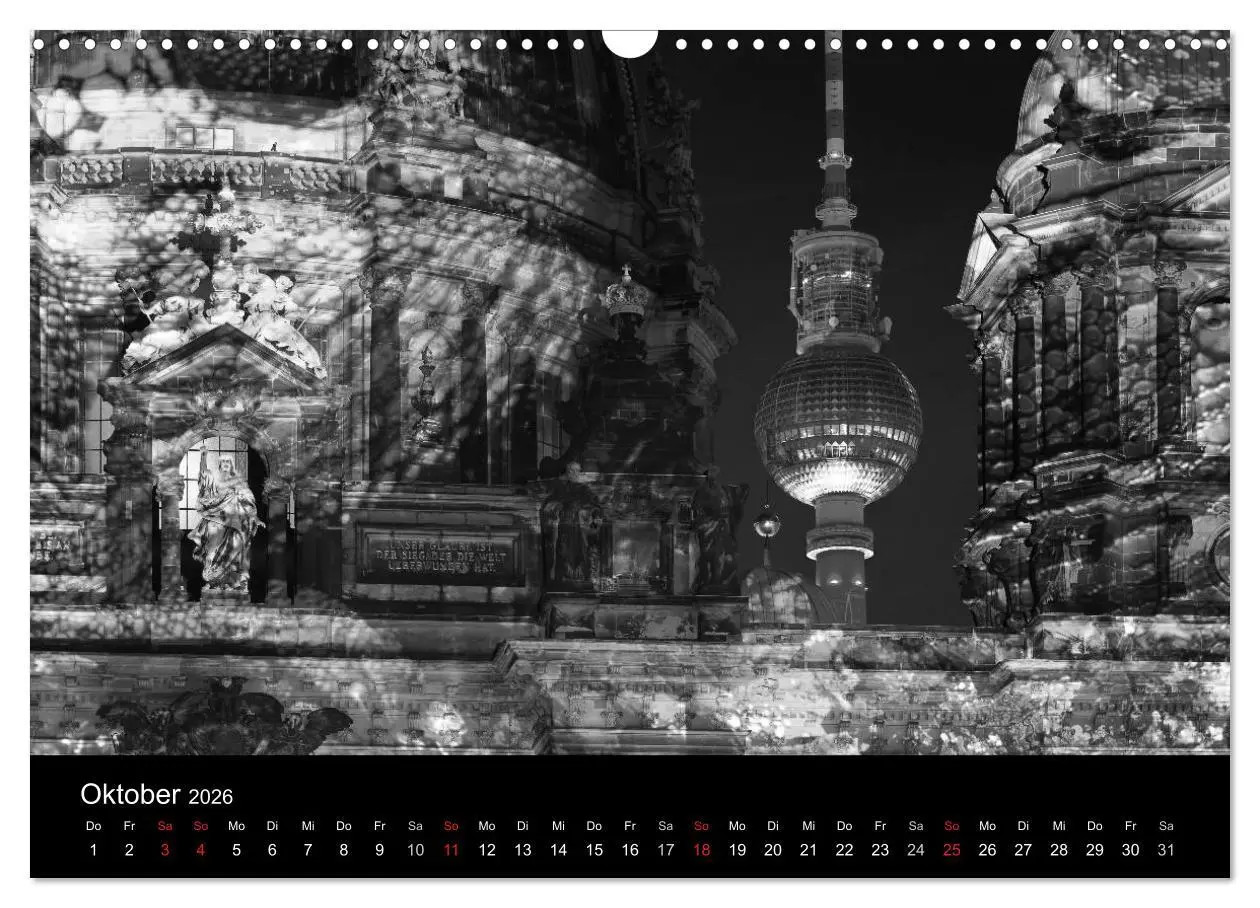 Bild: 9783516181319 | Berlin Monochrome (Wandkalender 2026 DIN A3 quer), CALVENDO...