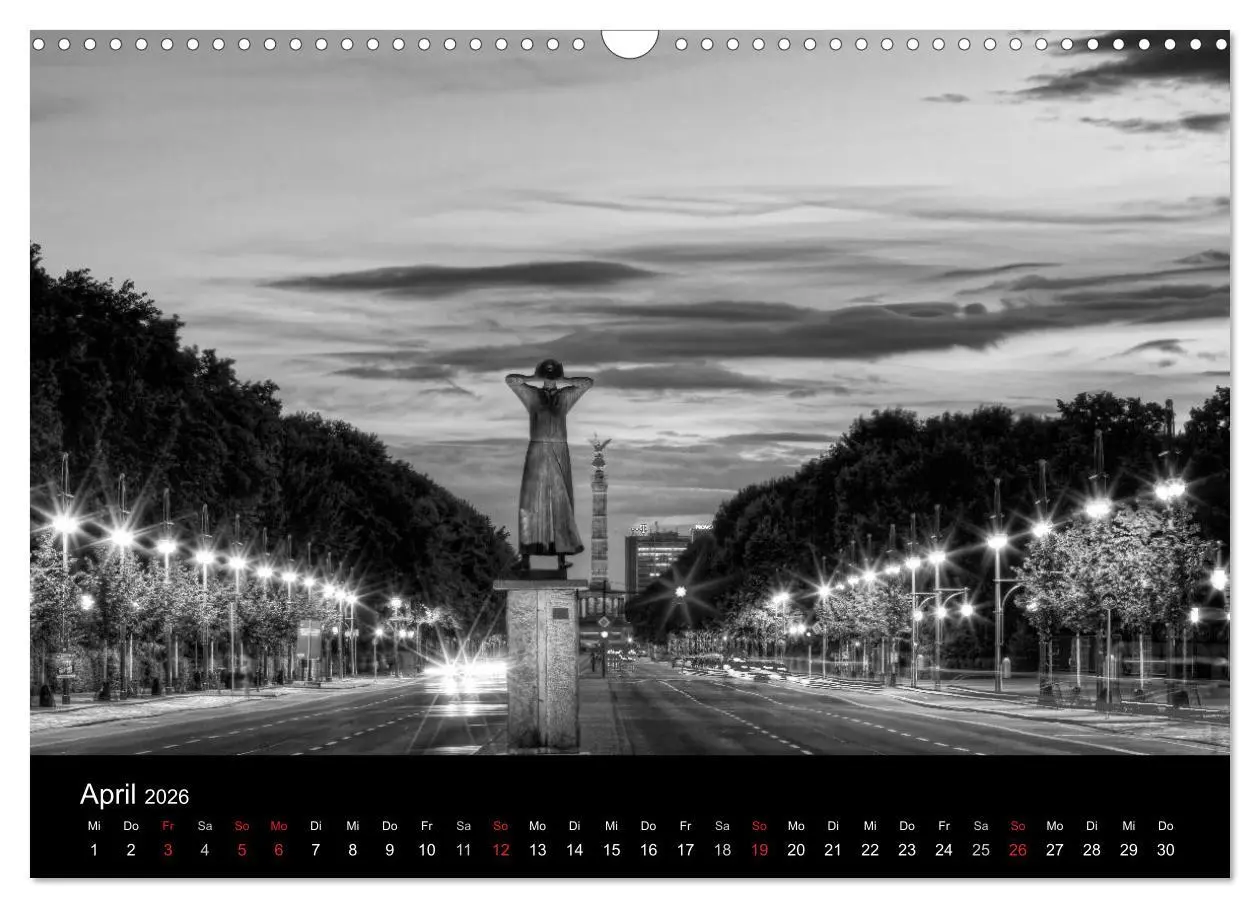 Bild: 9783516181319 | Berlin Monochrome (Wandkalender 2026 DIN A3 quer), CALVENDO...