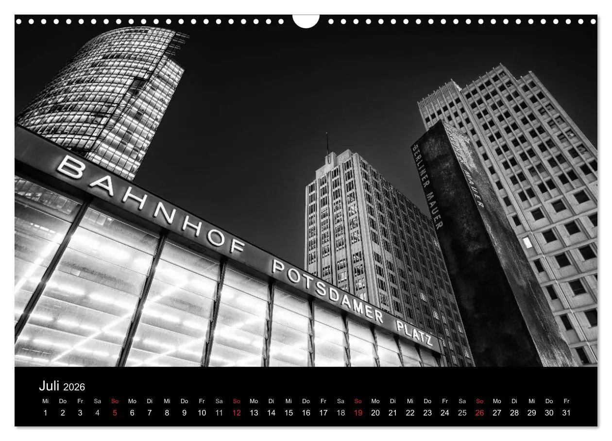 Bild: 9783516181319 | Berlin Monochrome (Wandkalender 2026 DIN A3 quer), CALVENDO...