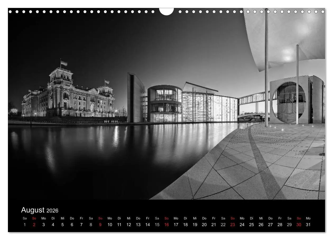 Bild: 9783516181319 | Berlin Monochrome (Wandkalender 2026 DIN A3 quer), CALVENDO...