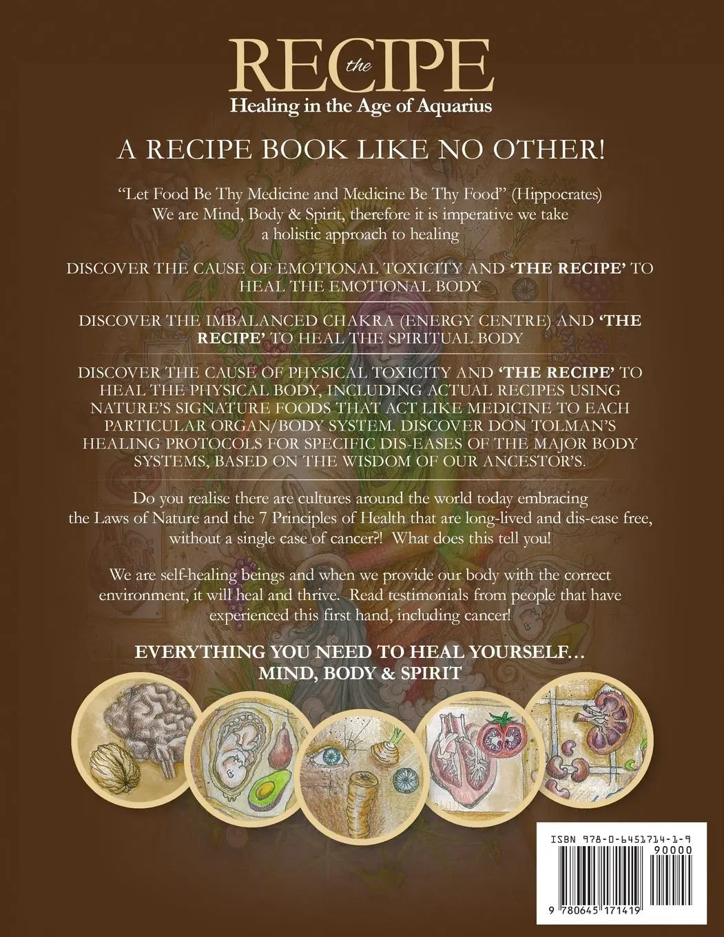 Rückseite: 9780645171419 | The RECIPE -Healing In The Age Of Aquarius | Lynnie Nichols (u. a.)
