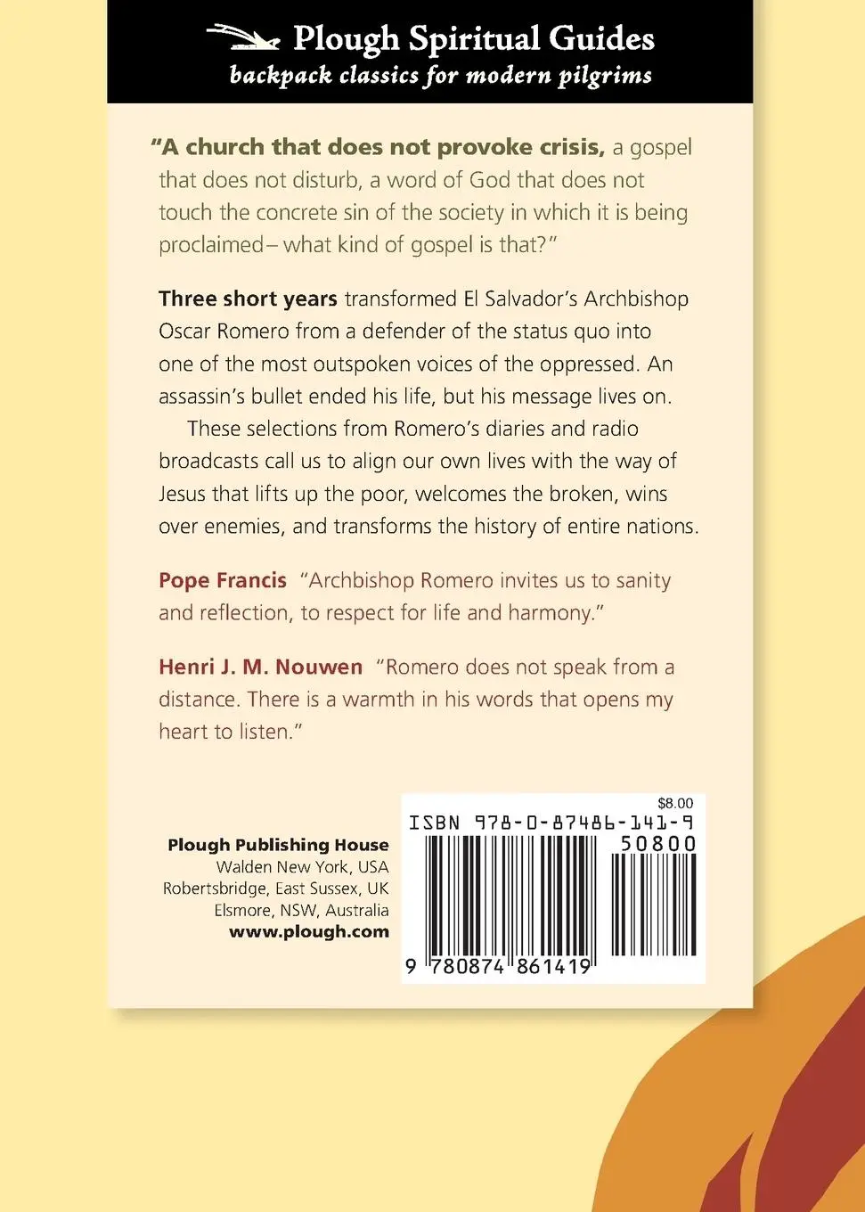 Rückseite: 9780874861419 | The Scandal of Redemption | Oscar Romero | Taschenbuch | Englisch