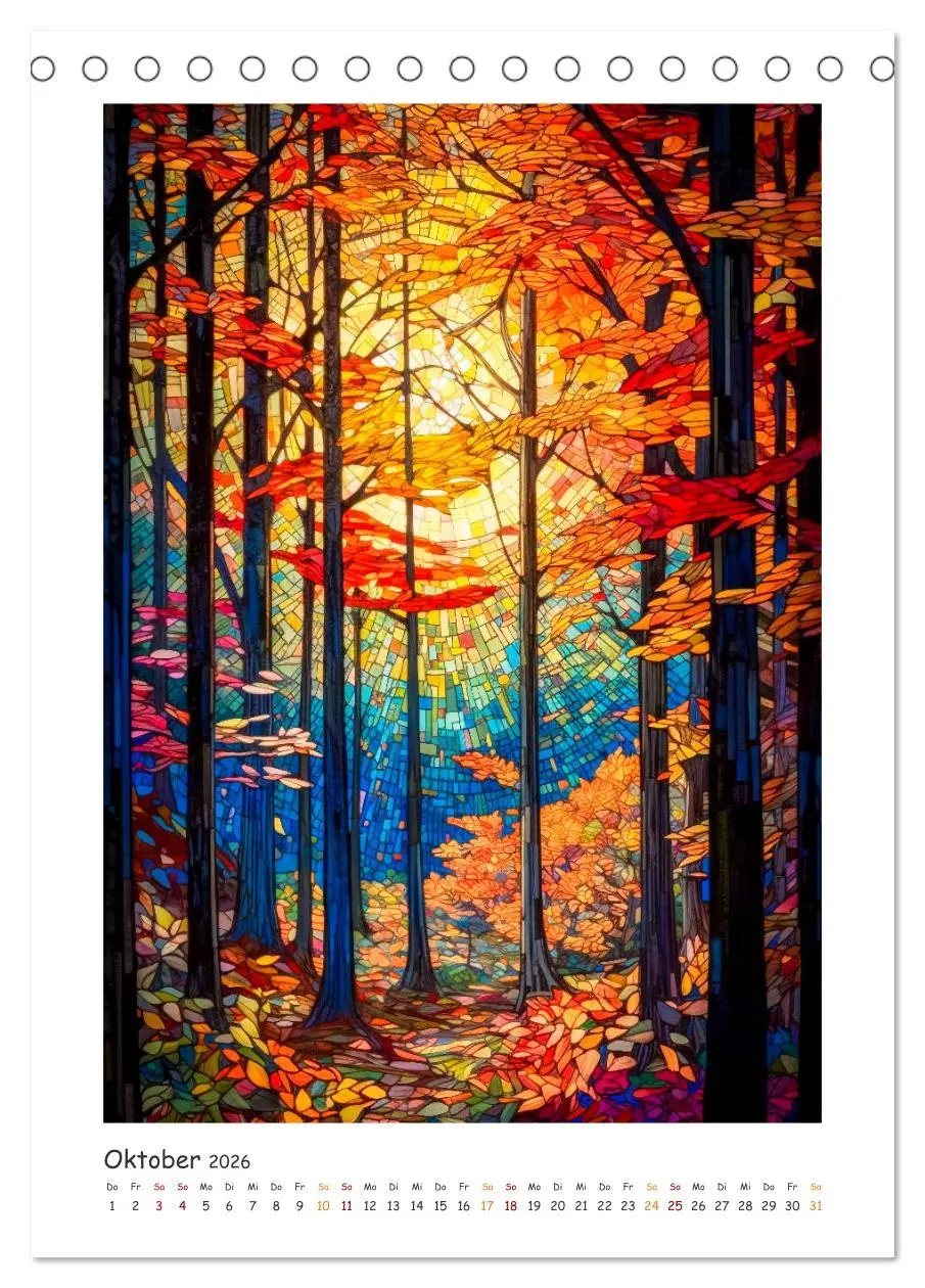 Bild: 9783516311419 | Steinglasmalerei (Tischkalender 2026 DIN A5 hoch), CALVENDO...