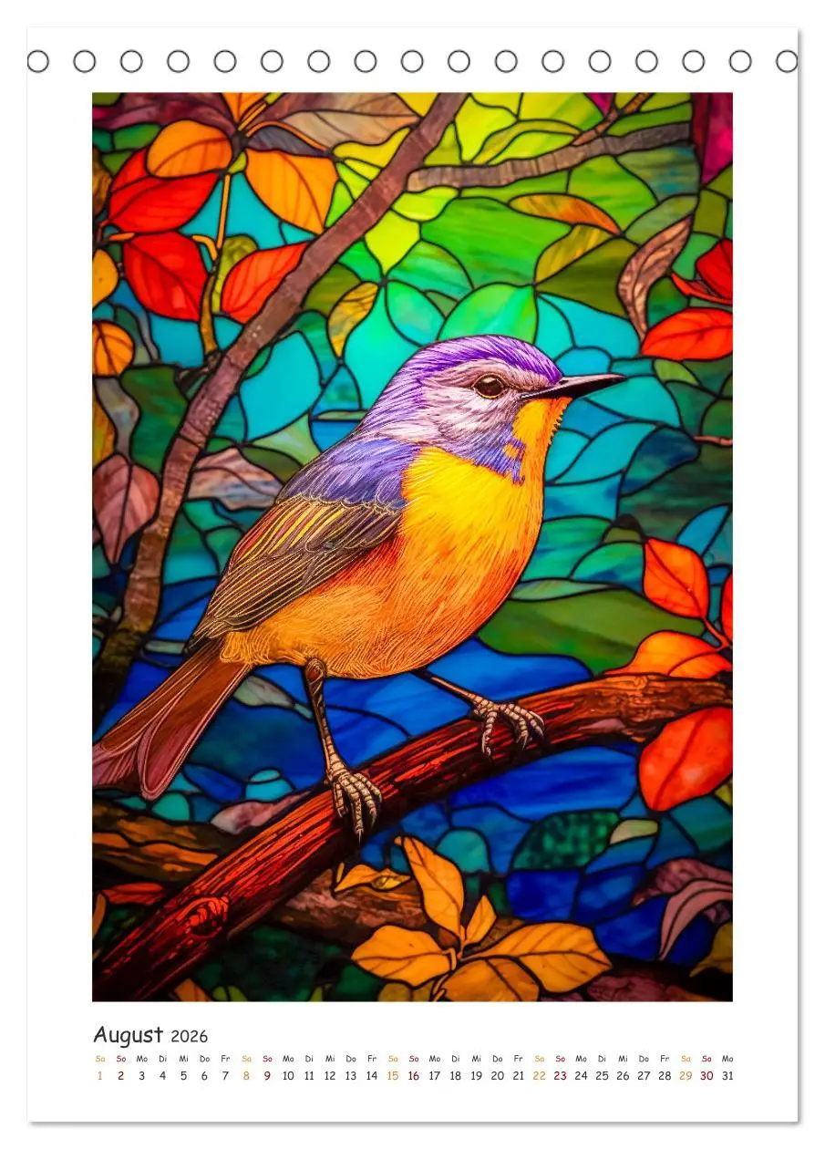 Bild: 9783516311419 | Steinglasmalerei (Tischkalender 2026 DIN A5 hoch), CALVENDO...