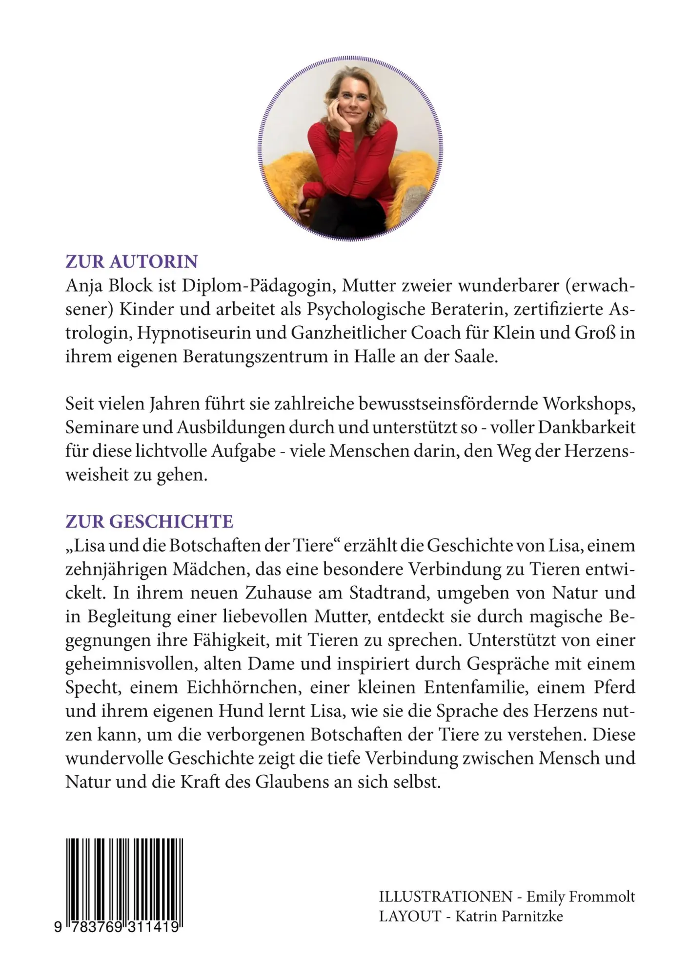 Rückseite: 9783769311419 | Lisa und die Botschaften der Tiere | Anja Block | Buch | 64 S. | 2024