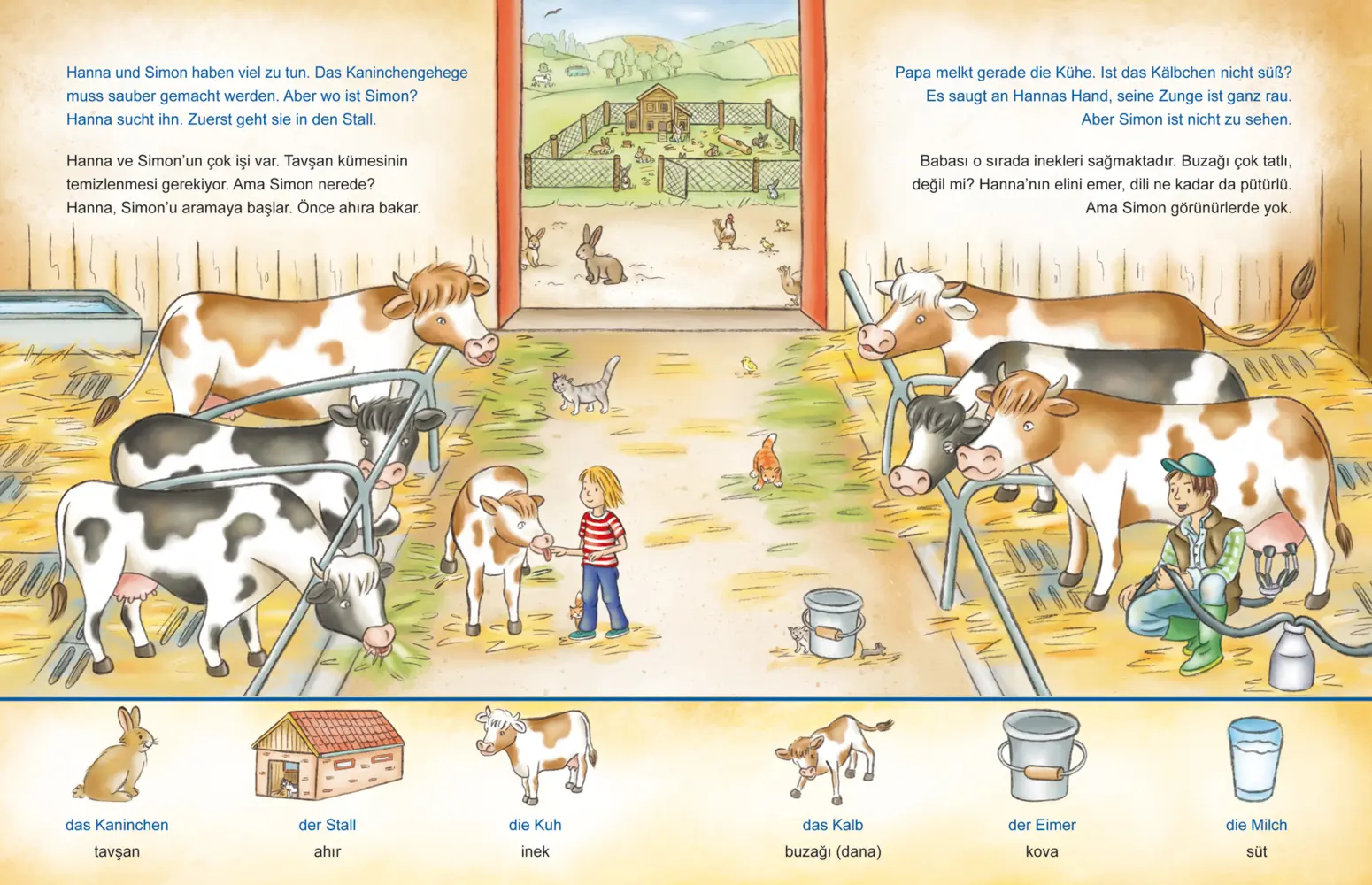 Bild: 9783695051519 | Auf dem Bauernhof (Deutsch-Türkisch) | Zweisprachiges Kinderbuch