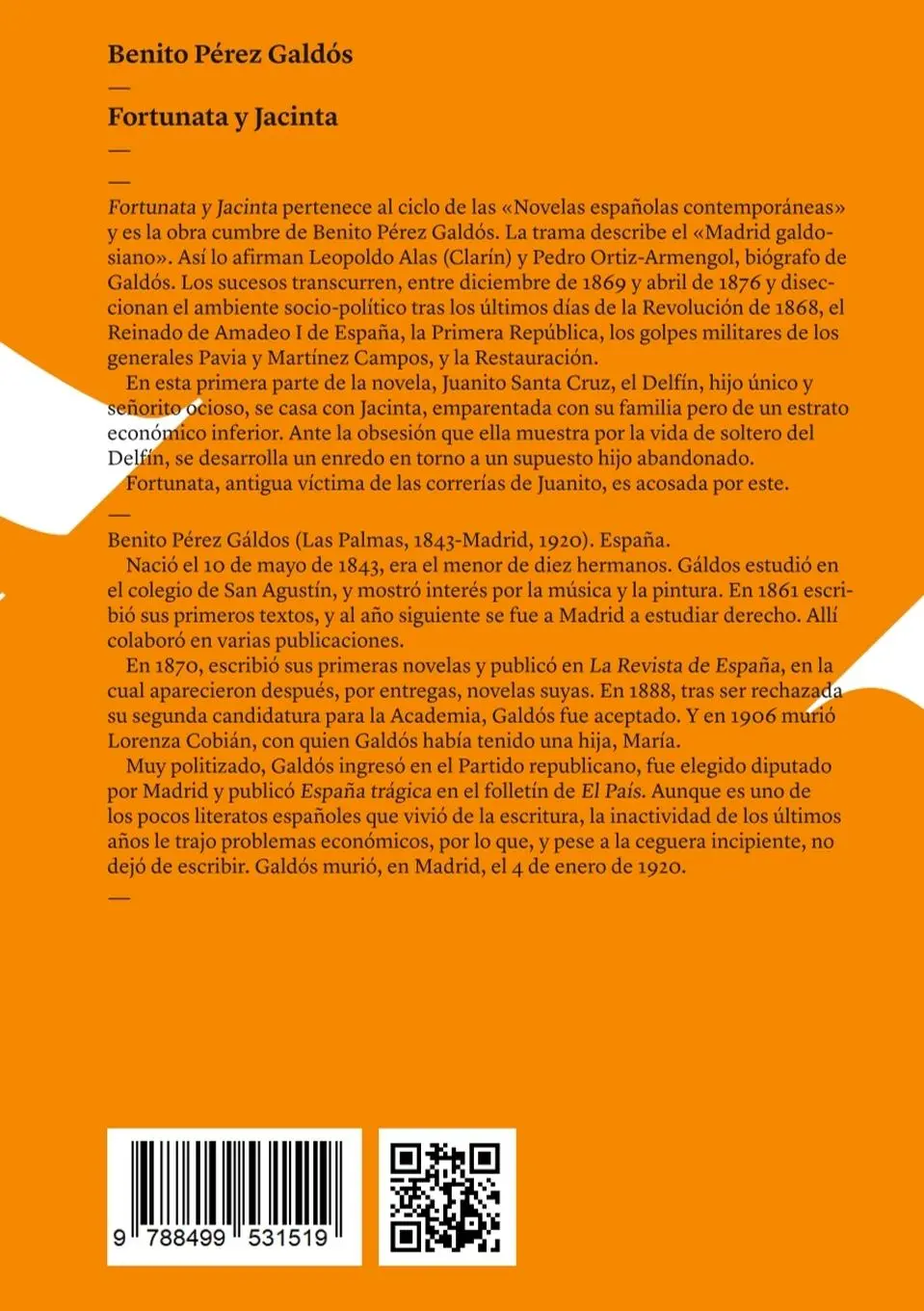 Rückseite: 9788499531519 | Fortunata y Jacinta | Primera parte | Benito Pérez Galdós | Buch