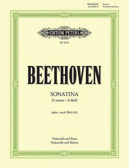 Cover: 9790577081519 | Sonatina In D Minor After WoO 43 | Ludwig van Beethoven | Taschenbuch