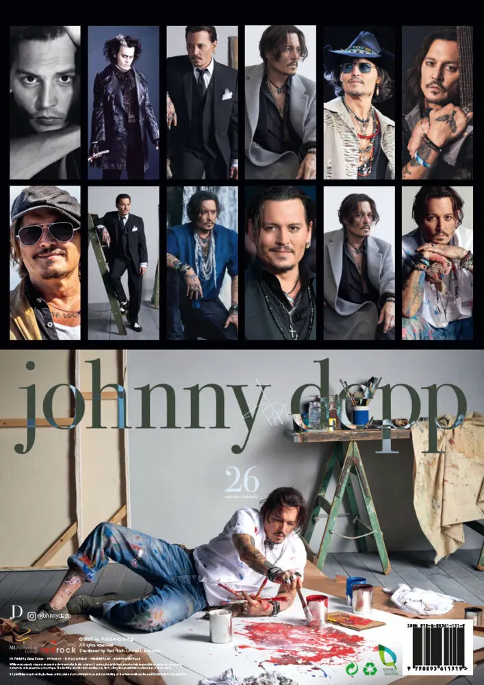 Bild: 9798893611519 | Johnny Depp 2026 Offizieller Kalender | Kalender | 14 S. | Deutsch