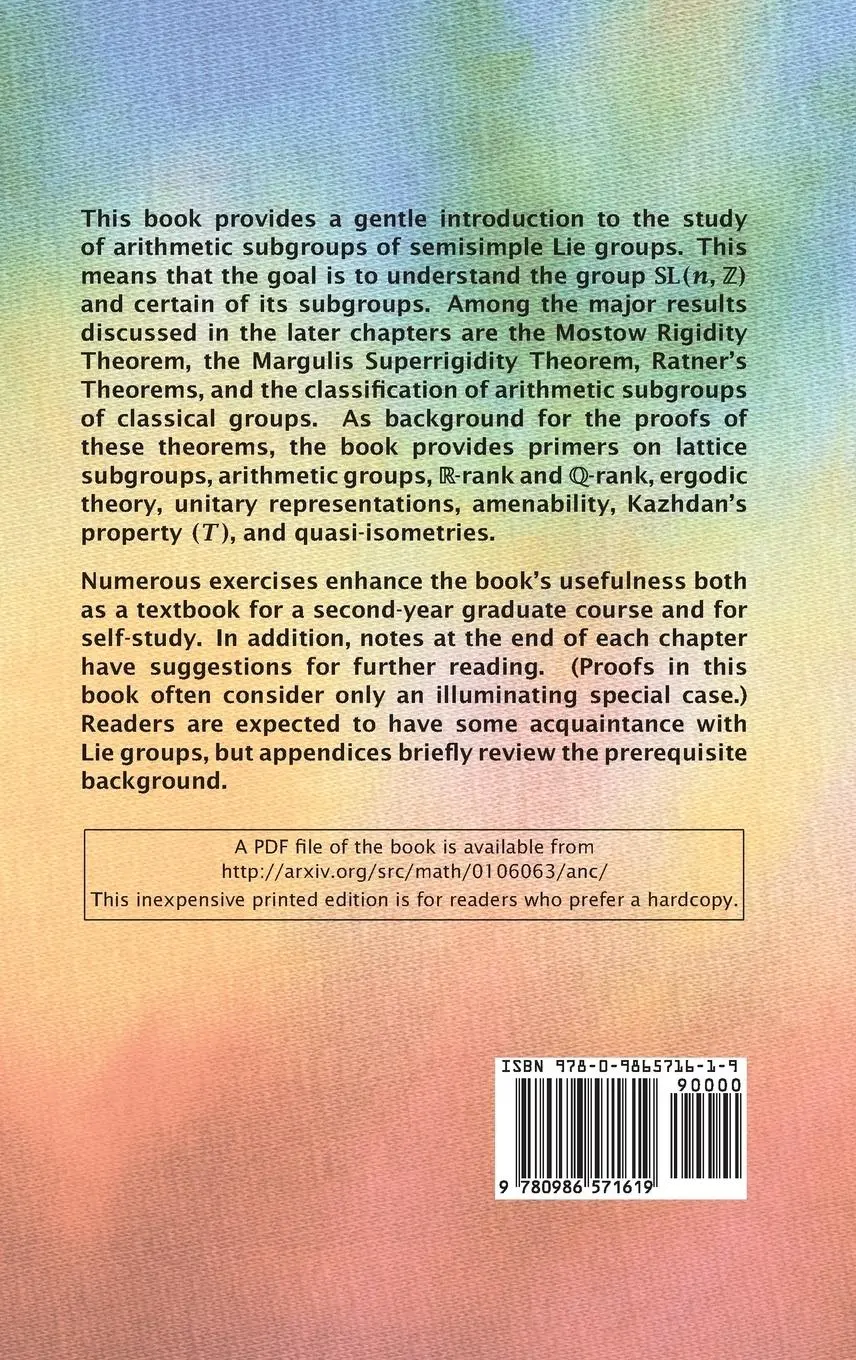 Rückseite: 9780986571619 | Introduction to Arithmetic Groups | Dave Witte Morris | Buch | 2015