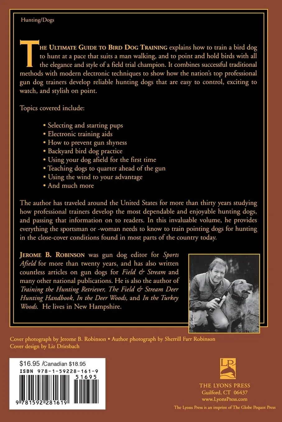 Rückseite: 9781592281619 | Ultimate Guide to Bird Dog Training | Jerome B. Robinson | Taschenbuch