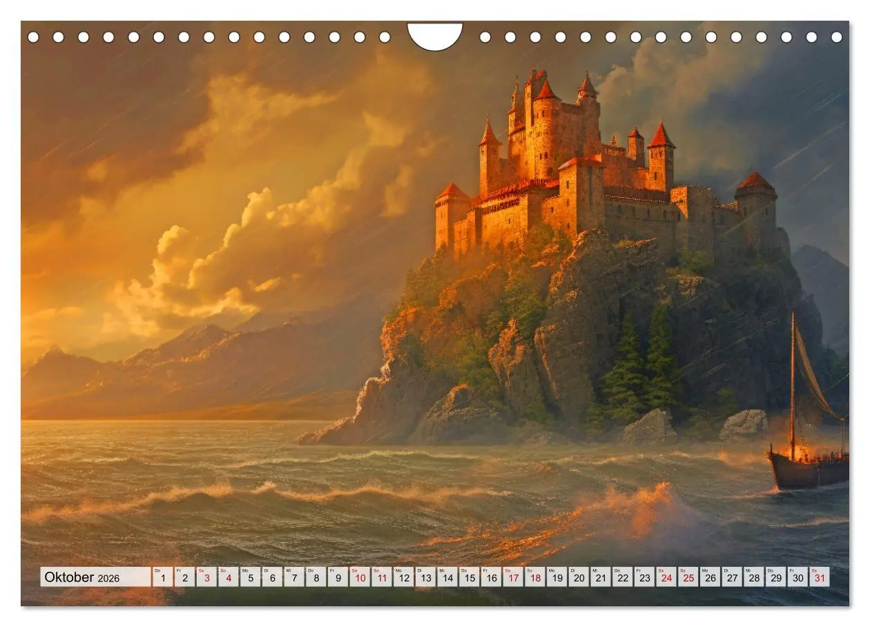 Bild: 9783457371619 | Abstecher ins Mittelalter (Wandkalender 2026 DIN A4 quer), CALVENDO...