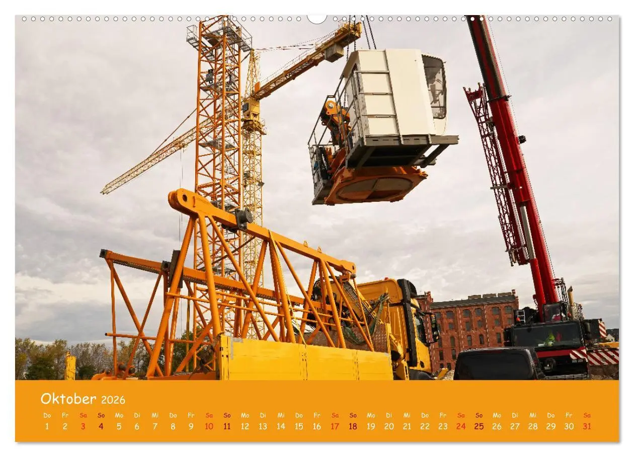 Bild: 9783457441619 | Baumaschinen im Einsatz (hochwertiger Premium Wandkalender 2026 DIN...