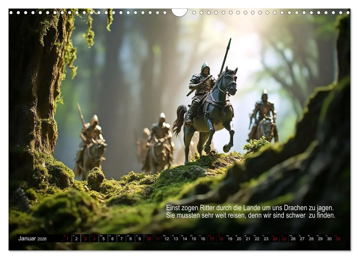 Bild: 9783457511619 | Eine seltsame Drachengeschichte (Wandkalender 2026 DIN A3 quer),...