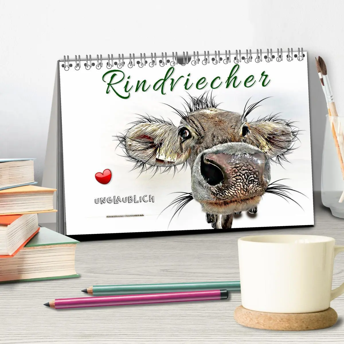 Bild: 9783457751619 | Rindviecher unglaublich (Tischkalender 2026 DIN A5 quer), CALVENDO...