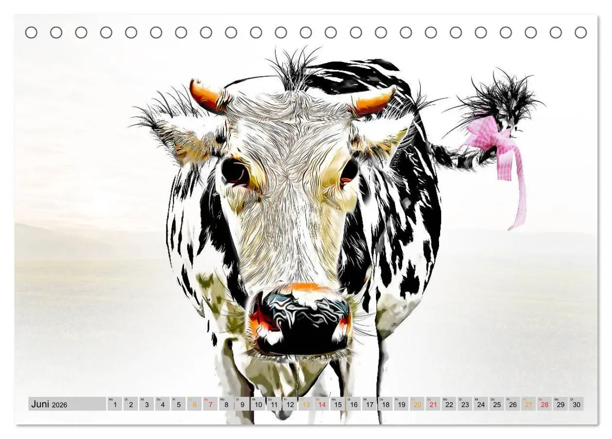 Bild: 9783457751619 | Rindviecher unglaublich (Tischkalender 2026 DIN A5 quer), CALVENDO...