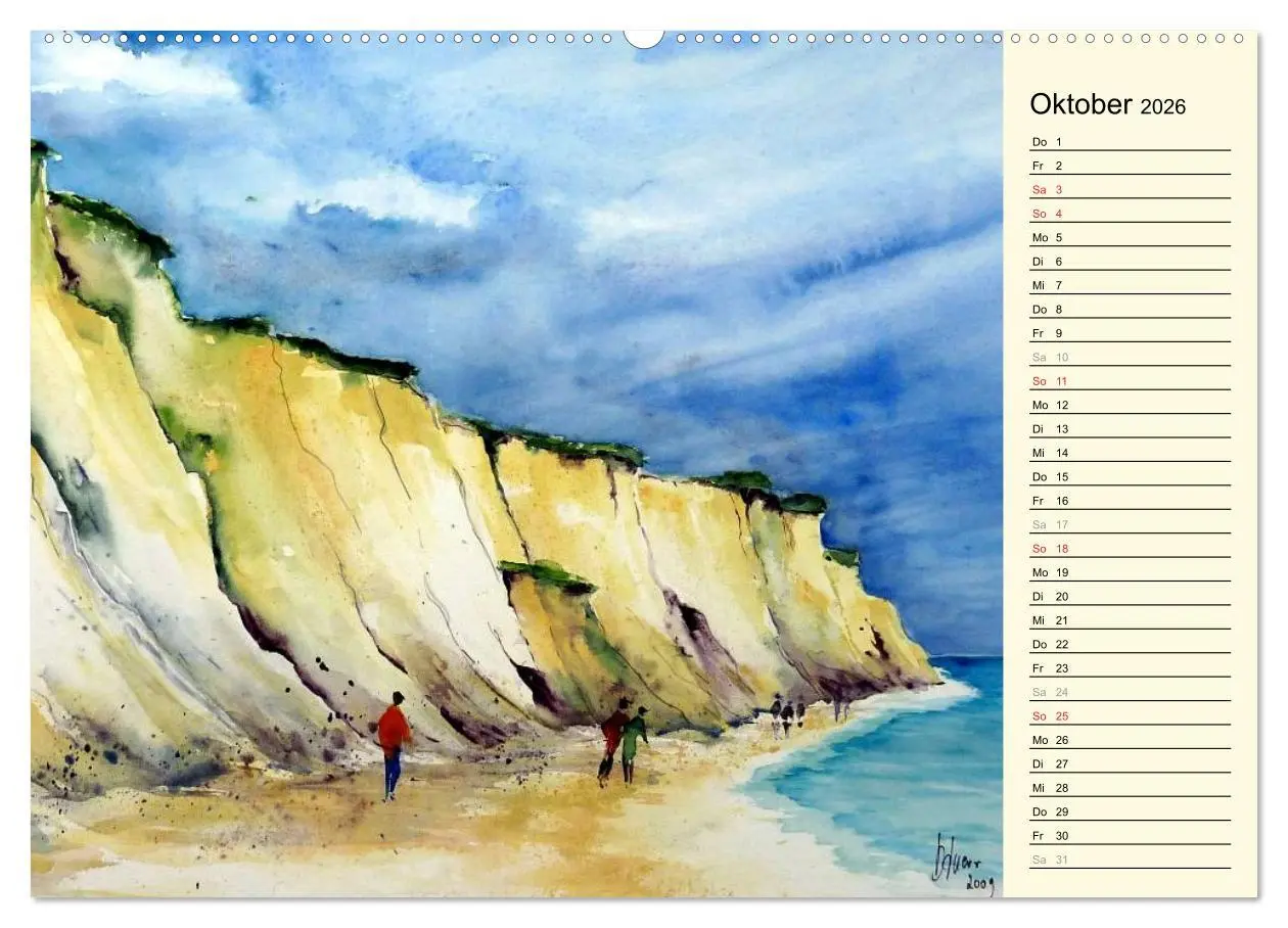 Bild: 9783457991619 | Aquarelle - Fischland-Darß (hochwertiger Premium Wandkalender 2026...
