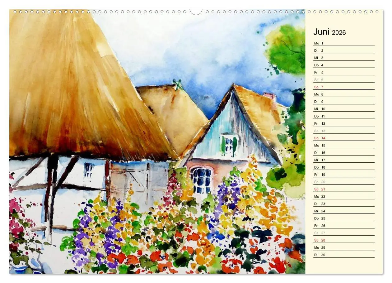 Bild: 9783457991619 | Aquarelle - Fischland-Darß (hochwertiger Premium Wandkalender 2026...