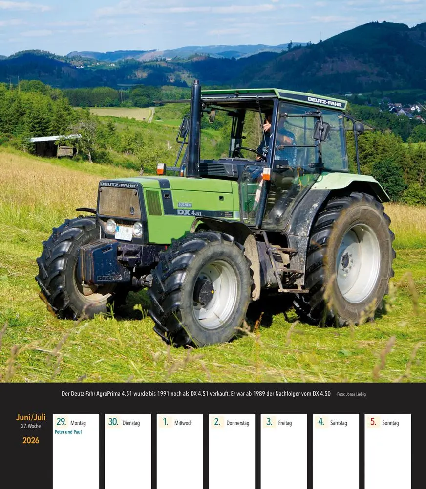 Bild: 9783751611619 | Deutz Traktoren 2026 | Wochenkalender mit 53 Abbildungen | Kalender
