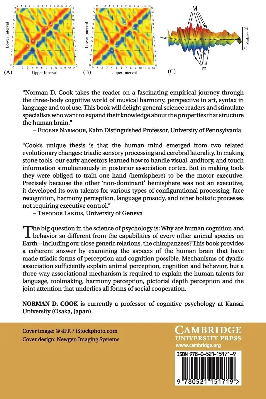 Rückseite: 9780521151719 | Harmony, Perspective, and Triadic Cognition | Norman D. Cook | Buch