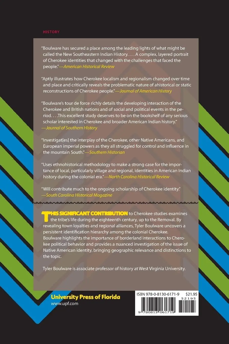 Rückseite: 9780813061719 | Deconstructing the Cherokee Nation | Tyler Boulware | Taschenbuch