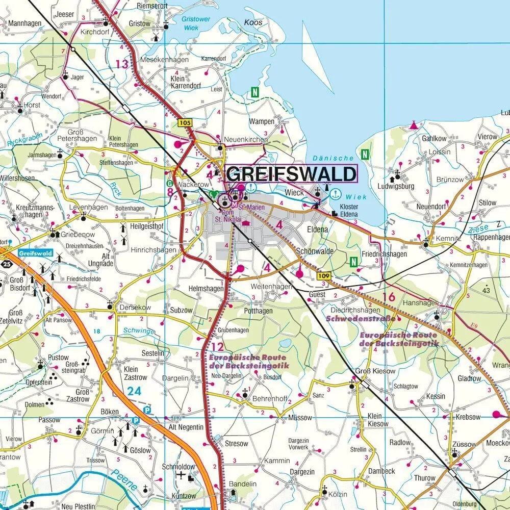 Bild: 9783707901719 | freytag &amp; berndt Straßenkarte Mecklenburg-Vorpommern 1:200.000 | 2011