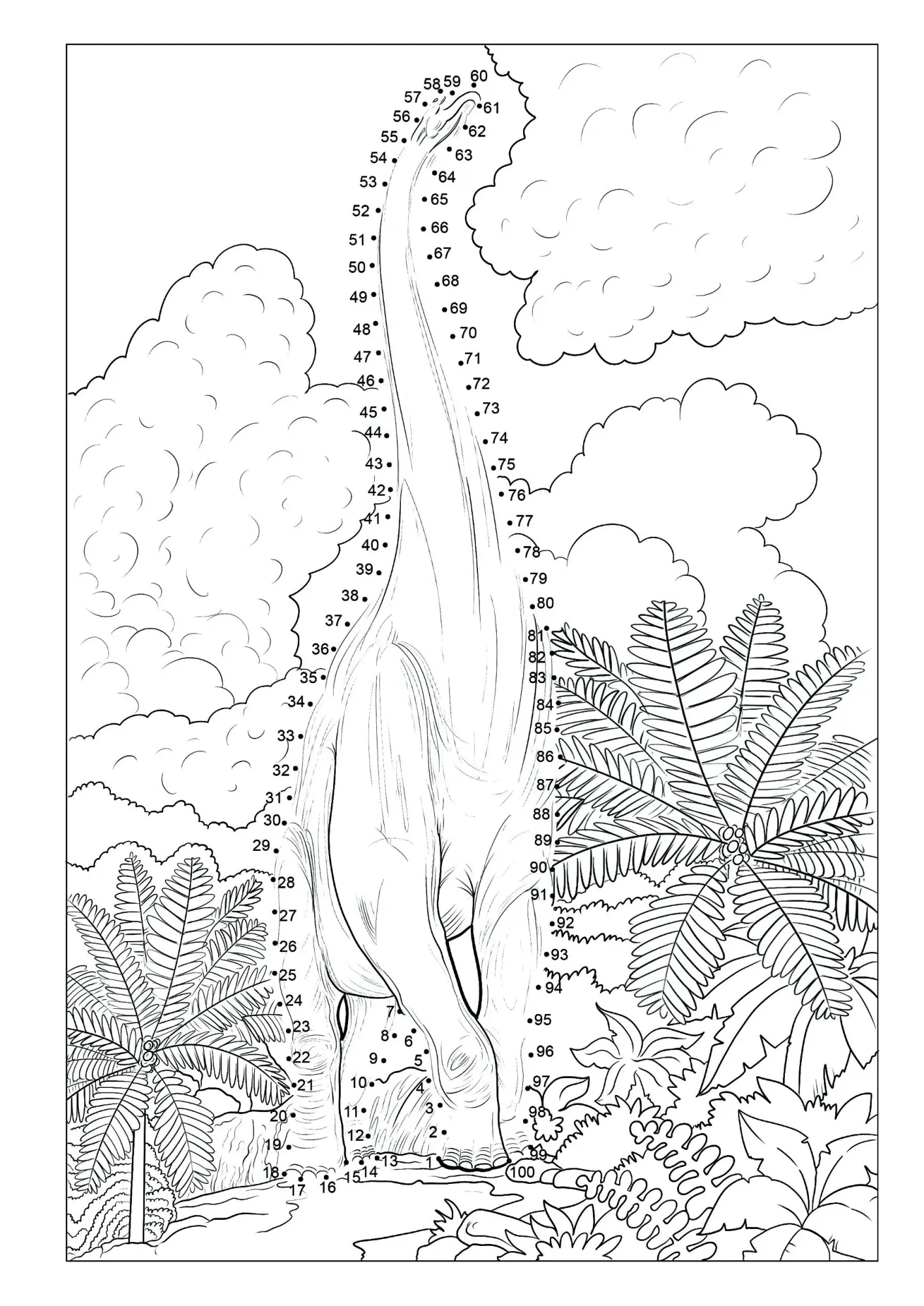 Bild: 9783986571719 | Punkt-zu-Punkt Dinosaurier Malbuch für Kinder von 7-10 Jahren mit...