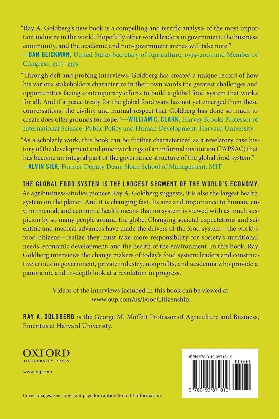 Rückseite: 9780190871819 | Food Citizenship | Food System Advocates in an Era of Distrust | Buch