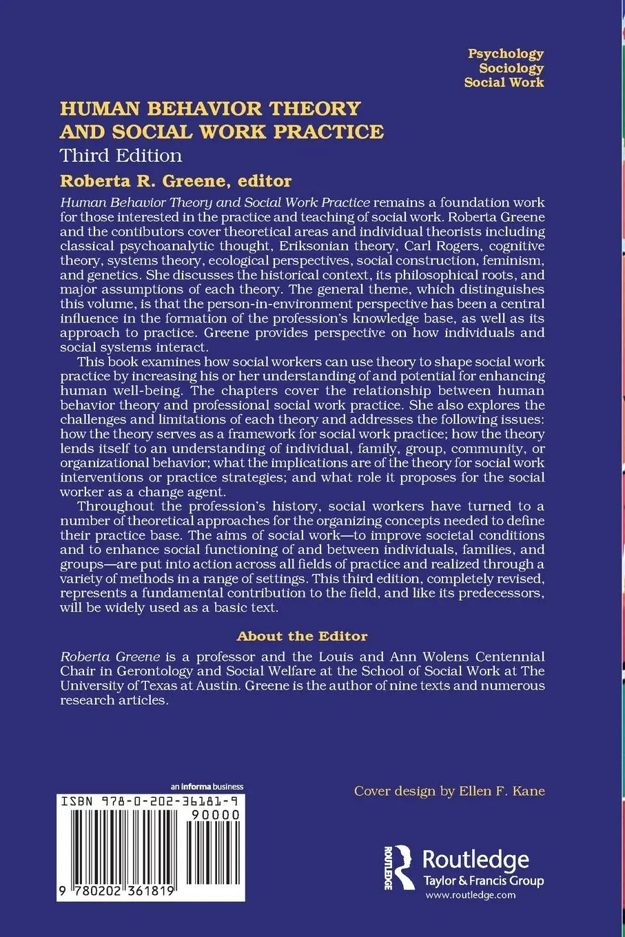 Rückseite: 9780202361819 | Human Behavior Theory and Social Work Practice | Roberta R. Greene