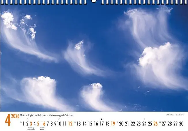 Bild: 9783443011819 | Meteorologischer Kalender 2026 Meteorological Calendar | Wind | 13 S.