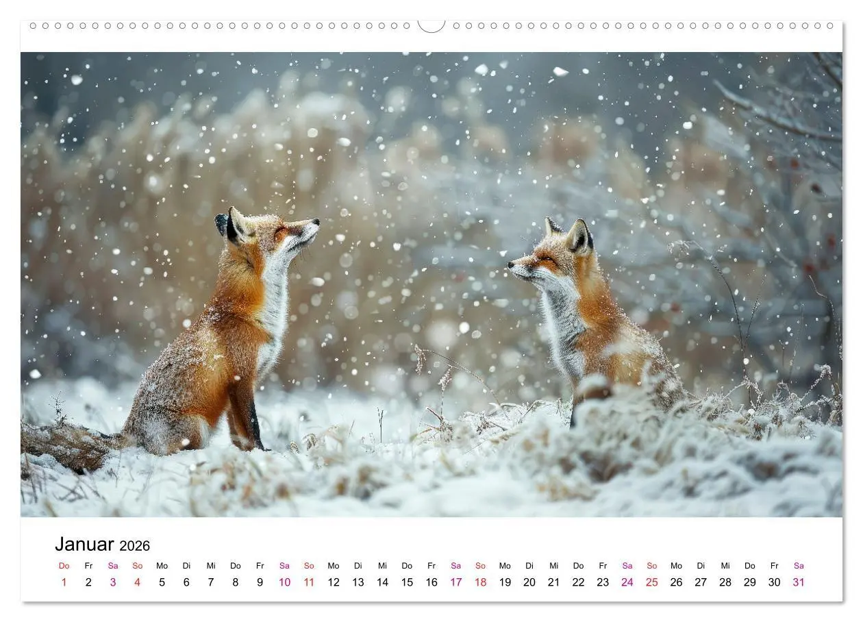 Bild: 9783457421819 | Fuchs - schöne Momente (Wandkalender 2026 DIN A2 quer), CALVENDO...