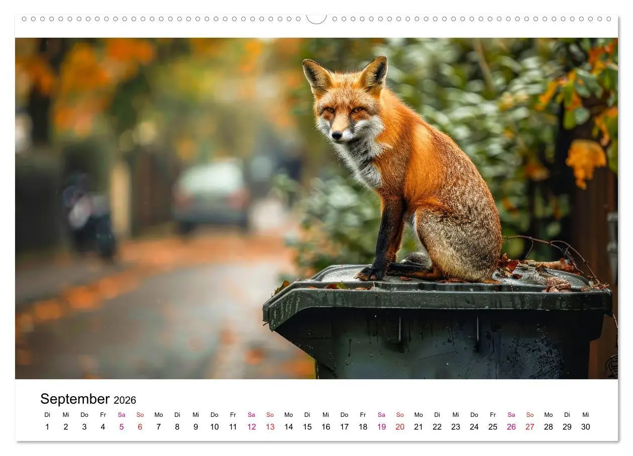 Bild: 9783457421819 | Fuchs - schöne Momente (Wandkalender 2026 DIN A2 quer), CALVENDO...