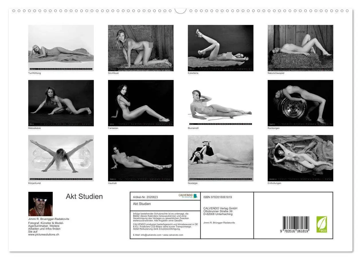 Bild: 9783516061819 | Akt Studien (hochwertiger Premium Wandkalender 2026 DIN A2 quer),...