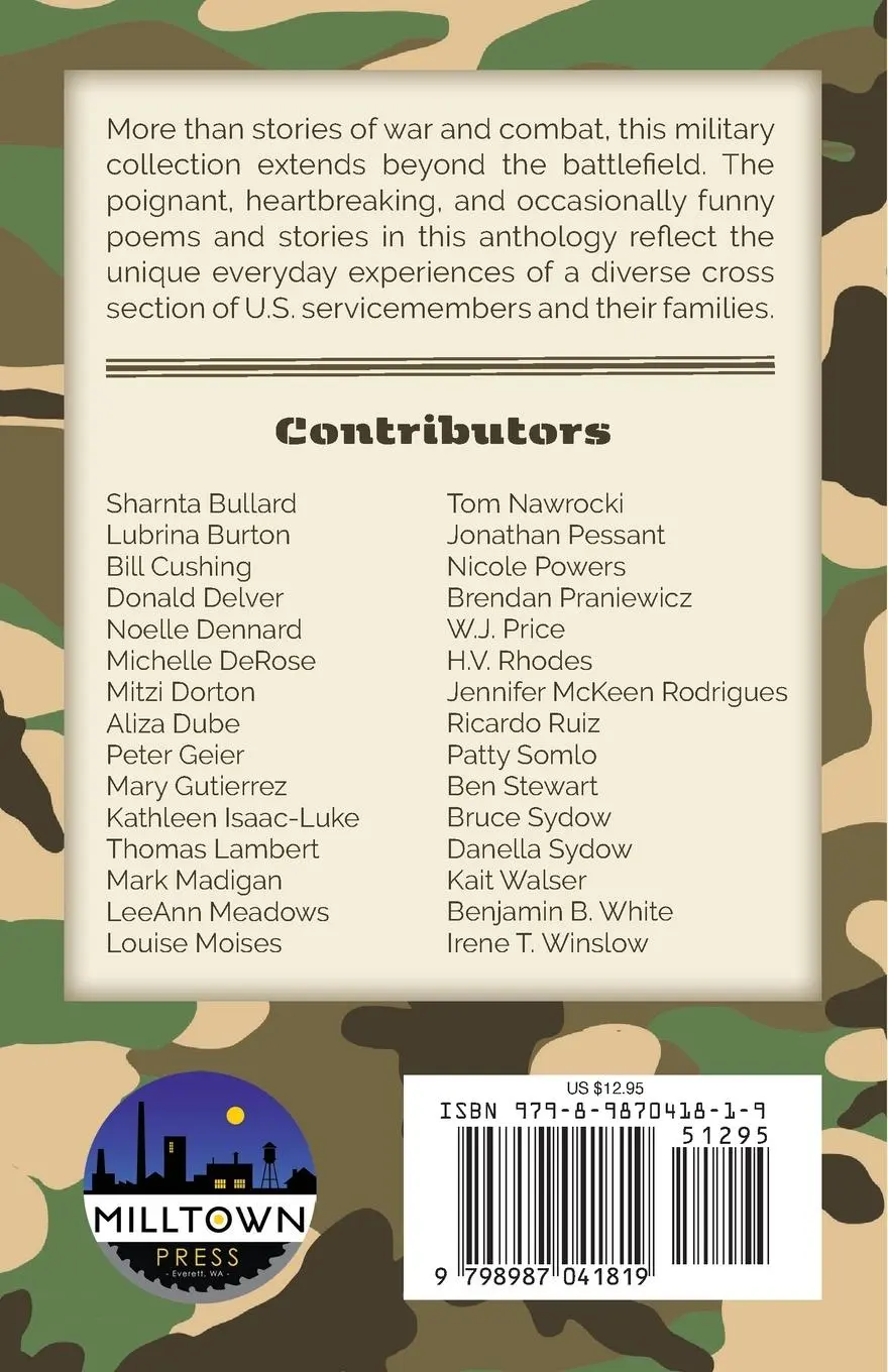Rückseite: 9798987041819 | G.I. Days | An Anthology of Military Life | Mary Senter | Taschenbuch