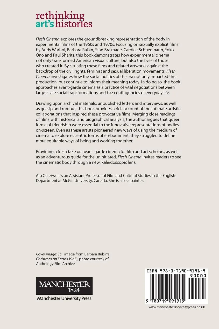 Rückseite: 9780719091919 | Flesh Cinema | The corporeal turn in American avant-garde film | Buch