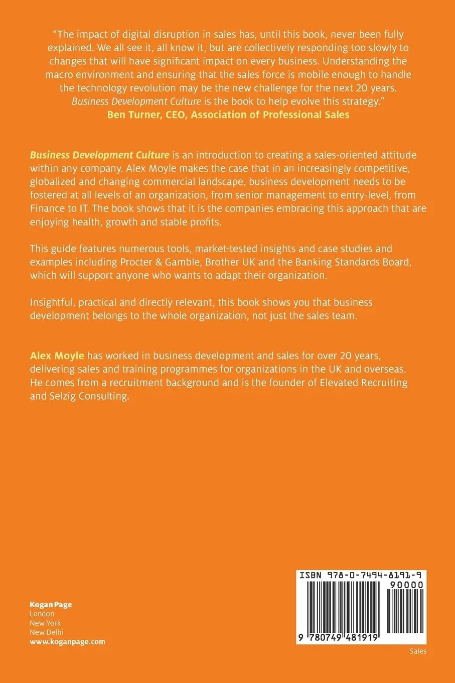 Rückseite: 9780749481919 | Business Development Culture | Alex Moyle | Taschenbuch | Englisch