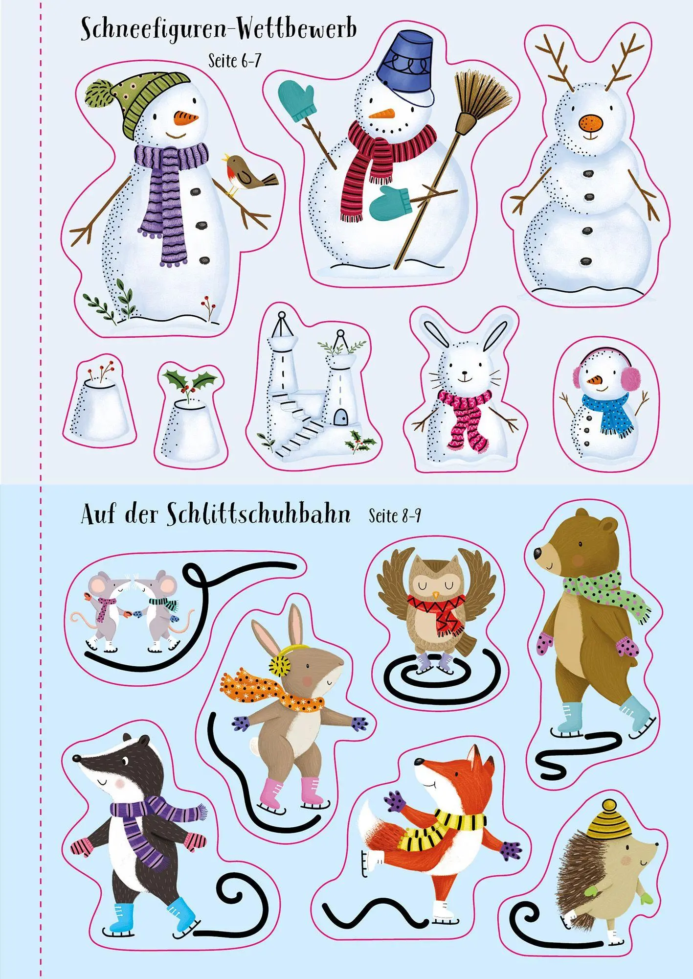 Bild: 9781035701919 | Meine glitzernde Stickerwelt: Winterzauber | Taschenbuch | 32 S.