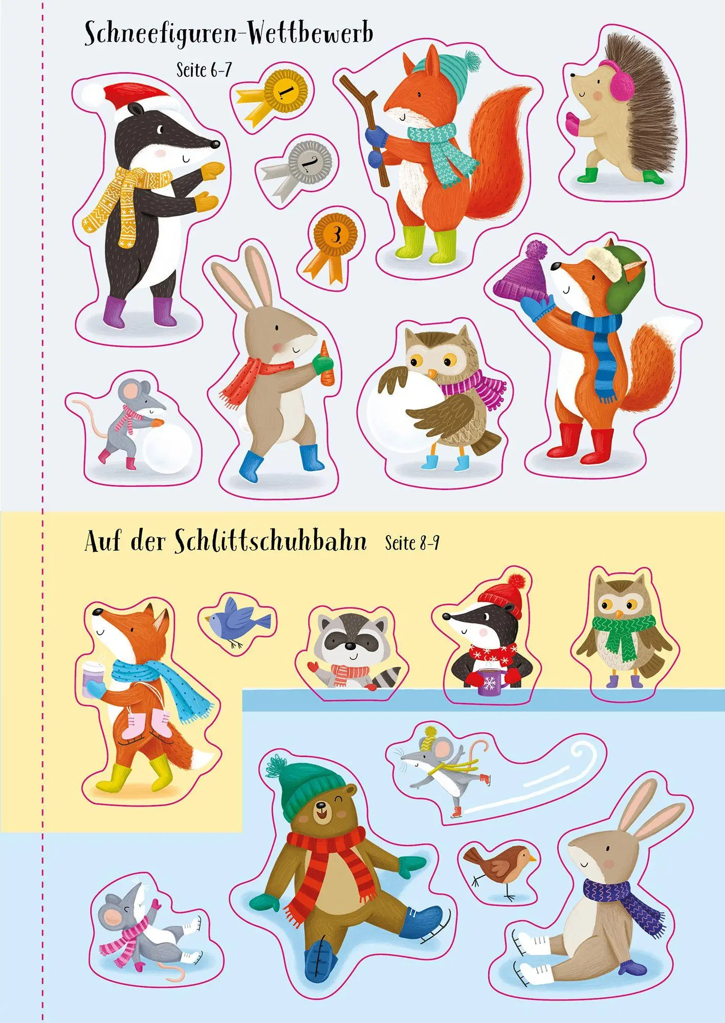 Bild: 9781035701919 | Meine glitzernde Stickerwelt: Winterzauber | Taschenbuch | 32 S.