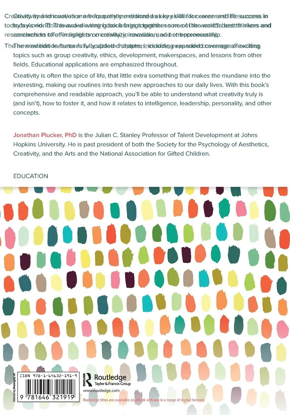 Rückseite: 9781646321919 | Creativity and Innovation | Theory, Research, and Practice | Plucker