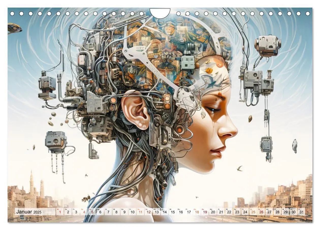 Bild: 9783383851919 | KI - Wie sich die künstliche Intelligenz selbst sieht (Wandkalender...