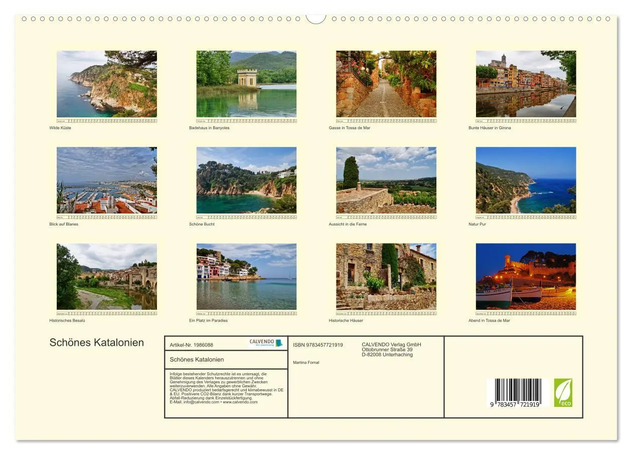 Bild: 9783457721919 | Schönes Katalonien (hochwertiger Premium Wandkalender 2026 DIN A2...