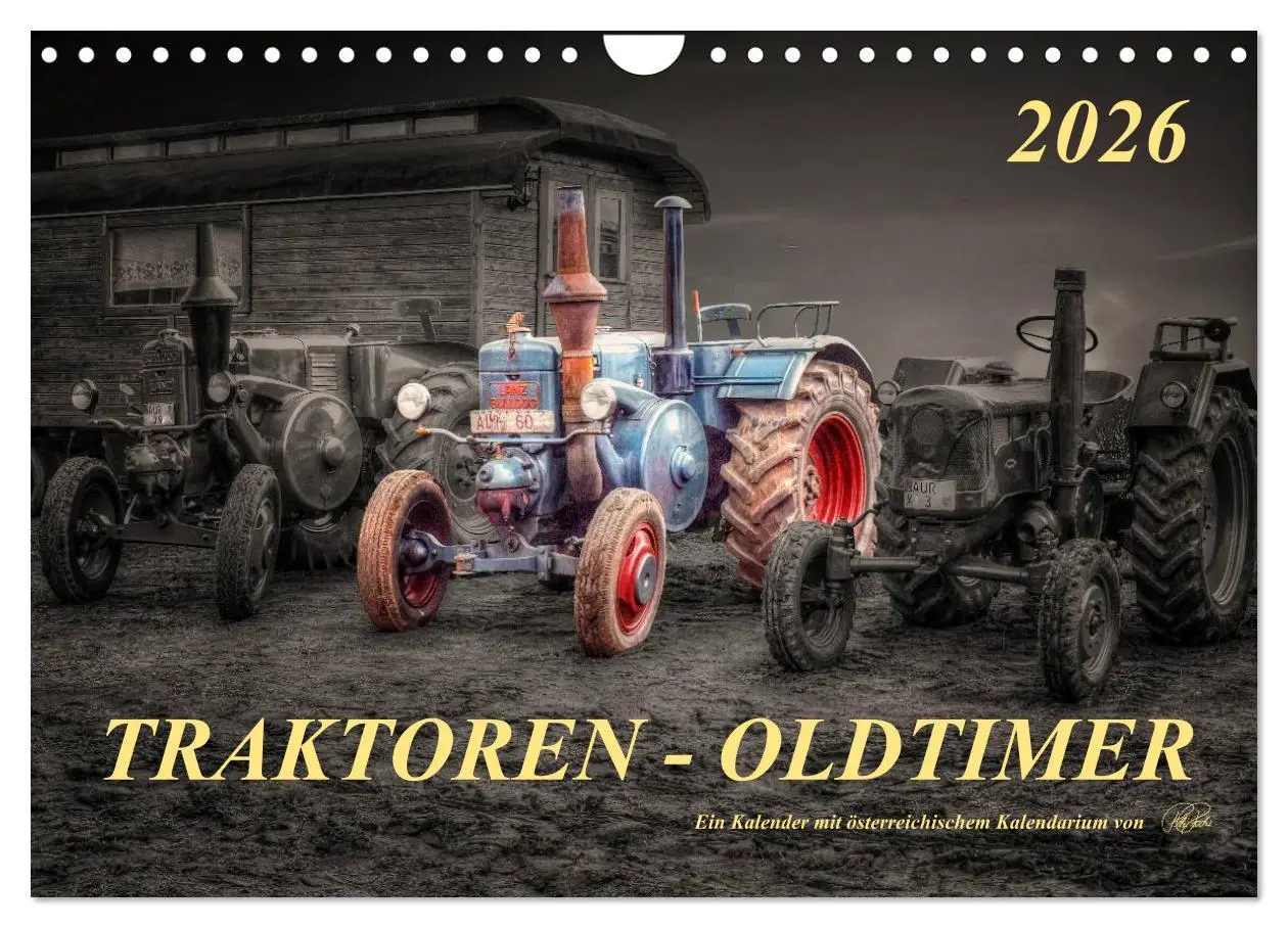 Cover: 9783516051919 | Traktoren - Oldtimer (Wandkalender 2026 DIN A4 quer), CALVENDO...